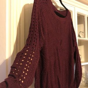 Maroon Lane Bryant lightweight sweater